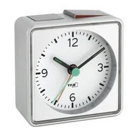 TFA-Dostmann PUSH Quartz alarm clock Silver