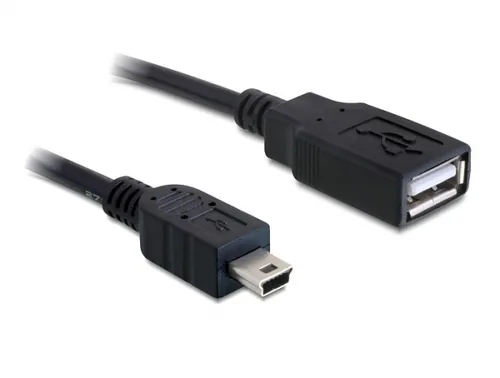 DeLOCK 82905 USB cable USB 2.0 0.5 m USB A Mini-USB B 0.48 Gbit/s Black