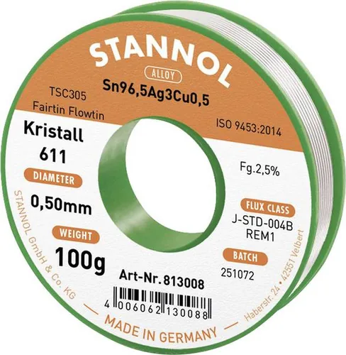 Stannol 813008 soldering iron/station accessory 1 pc(s) Solder wire