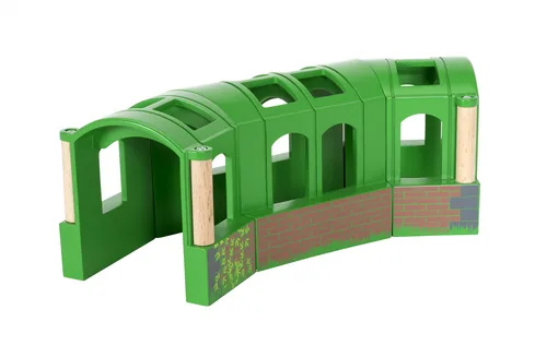 BRIO Eisenbahn Flexibler Tunnel - Kategorie: Brücken & Tunnel - Altersempfehlung ab: 3 Jahren - Material: Kunststoff - Holz - Eigenschaften: Keine Eigenschaft - Zertifikate: FSC