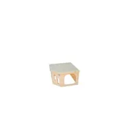 Resch Kaninchen Ecke gross 30 x 20 x 33 cm - Nagetierart: Zwergkaninchen - Meerschweinchen - Kaninchen - Material: Holz - Tierart: Nager