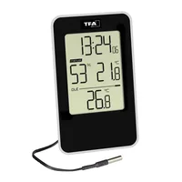 TFA Dostmann Thermo-/Hygrometer Digital - Detailfarbe: Schwarz - Typ: Thermo-/Hygrometer - Anwendungsbereich: Temperatur-/Feuchtemessung