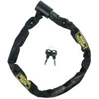 Burgwächter Veloschloss Zylinder-Kettenschloss black 90 cm - Schlossart: Kettenschloss - Länge: 900 mm - Schliesssystem: Schlüssel - Sportart: Velo - Farbe: Schwarz