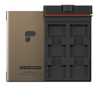 PolarPro Slate II memory card case 18 cards Aluminium, Thermoplastic elastomer (TPE) Sand
