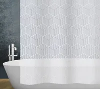 diaqua® Duschvorhang Cubic 180 x 200 cm, Silber - Produkttyp: Duschvorhang - Detailfarbe: Silber - Breite: 180 cm - Höhe: 200 cm - Detailmaterial: Poly-Ethylen-Vinylacetat (PEVA) - Grundmaterial: Polyester (PES)