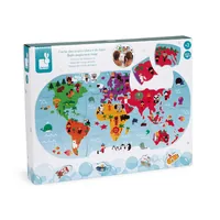 JANOD Bath Explorers Map Puzzle da bagno Multicolore