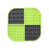 LickiMat Futtermatte Slomo 20 x 20 cm, Grün - Material: TPR - Tierart: Katze - Hund - Produkttyp: Futternapf