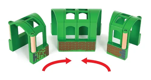 BRIO Eisenbahn Flexibler Tunnel - Kategorie: Brücken & Tunnel - Altersempfehlung ab: 3 Jahren - Material: Kunststoff - Holz - Eigenschaften: Keine Eigenschaft - Zertifikate: FSC