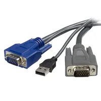 6 FT USB VGA 2-IN-1 KVM CABLE .