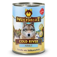 Wolfsblut Nassfutter Dog Cold River, 395 g - Tierbedürfnis: Kein besonderes Bedürfnis - Geschmacksrichtung: Fisch - Zertifikate: Keine Zertifizierung - Fleischsorte: Forelle - Packungsgrösse: 395 g - Futtereigenschaft: Getreidefrei - Ohne künstliche Zusät