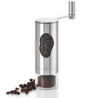 AdHoc Kaffeemühle Mrs. Bean MC01 Silber - Detailfarbe: Silber - Ausstattung: Manuelle Mühle - Einstellbarer Mahlgrad - Mahlwerk: Schlagmahlwerk - Fassungsvermögen: 50 g