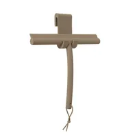 Blomus Duschabzieher Vipo inkl. Haken Braun - Wischbreite: 24 cm - Faltbar: Nein - Detailfarbe: Braun - Detailmaterial: Silikon - Grundmaterial: Kunststoff - Aufhängevorrichtung: Ja