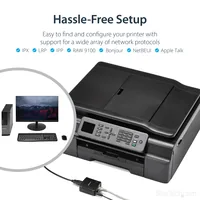 StarTech.com 10/100Mbps Ethernet to USB 2.0 Network LPR Print Server