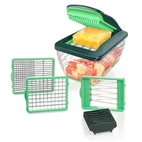 Genius A27127 manual food chopper Black, Green, Transparent