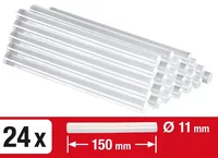 kwb Klebestick Ø 11 mm, Transparent - Zubehörtyp: Klebesticks - Verpackungseinheit: 24 Stück