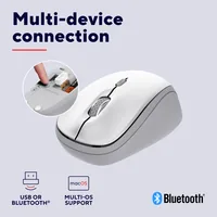 Trust Yvi+ Maus Universal Beidhändig RF Wireless + Bluetooth Optisch 1600 DPI