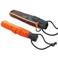 EuroSCHIRM light trek automatic Orange Fiberglas Polyester Kompakt Regenschirm