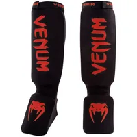 Venum Kontact Shin Guards Rot/Schwarz, XL - Grösse: XL - Produkttyp: Schienbeinschoner - Farbe: Rot - Schwarz - Sportart: Kampfsport
