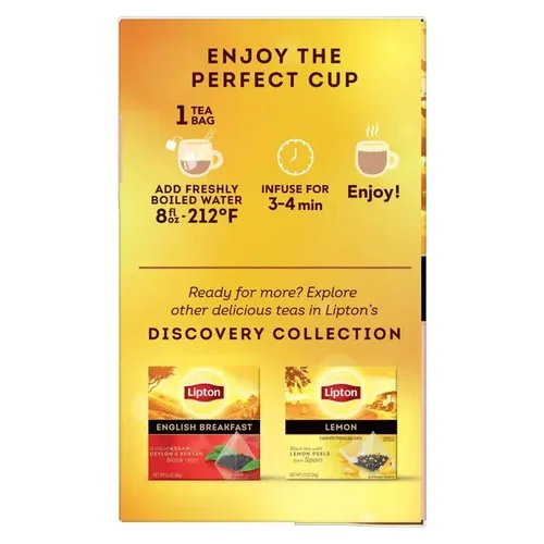 Lipton Teebeutel Schwarztee Peach Mango 20 Stück - Teesorte/Infusion: Mango - Schwarztee - Pfirsich - Zertifikate: Keine Zertifizierung - Packungsgrösse: 20 Stück - Fairtrade: Ja - Teeform: Teebeutel - Bio: Nein