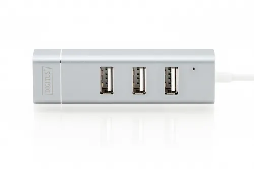 Digitus USB Type-CTM 3-Port Hub + Fast Ethernet LAN Adapter