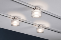 Paulmann LED Schienenspot URail Topa Dot, 5.2 W, 2700 K, Chrom/ Klar - Leuchten Kategorie: Spot - Betriebsart: Netzbetrieb - Lampensockel: LED fest verbaut - Smart Home: Nein - Farbtemperatur Kelvin: 2700 K - Lichtfarbe: Warmweiss (WW)