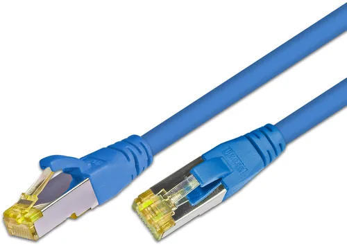 Wirewin Patchkabel RJ-45 - RJ-45, Cat 6A, S/FTP, 0.25 m, Blau - Detailfarbe: Blau - Form: Rund - Verpackungseinheit: 1 Stück - Zusatzfunktionen: Längenaufdruck auf Stecker - Mit Klinkenschutz - Länge: 0.25 m - Produkttyp: Patchkabel