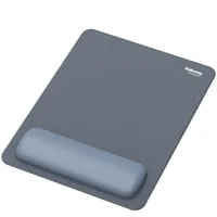 Fellowes Ergonomische Mausmatte Breyta mit Handgelenkauflage Navy - Tiefe: 210 mm - Breite: 210 mm - 280 mm - Detailfarbe: Navy - Form: Rechteck - Höhe: 17.5 mm - Handgelenkauflage: Ja