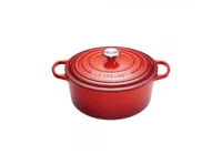 Le Creuset Signature Bräter rund 24 cm kirschrot