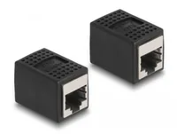 DeLOCK Adapter RJ45 jack to RJ45 jack Cat.6A black