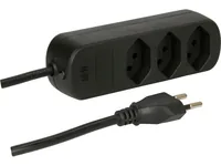Max Hauri AG 160244 power extension 1.5 m 3 AC outlet(s) Indoor Black