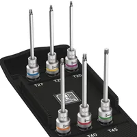 Wera 8767 C TORX HF 2 Zyklop Bitnuss-Satz TORX mit Haltefunkt