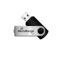 MediaRange MR907 USB flash drive 4 GB USB Type-A / Micro-USB 2.0 Black, Silver
