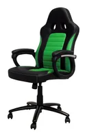 Racing Chairs Gaming-Stuhl CL-RC-BG Grün/Schwarz - Lenkradhalterung: Nein - Höhenverstellbar: Ja - Detailfarbe: Grün - Schwarz - Material: PU-Leder - Metall - Kunststoff - Hartschaum - Belastbarkeit: 150 kg
