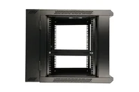 Extralink 6U 600X600 AZH WALL-MOUNTED RACKMOUNT CABINET SWING TYPE BLACK Rack monté sur le mur Noir