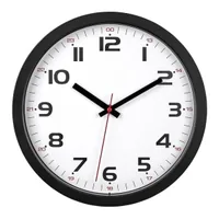 TFA-Dostmann Wanduhr Quartz clock Round Black