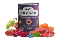 FRESCO Nassfutter Complete Plus Rind 400 g - Tierbedürfnis: Kein besonderes Bedürfnis - Nachhaltigkeit: Nicht angegeben - Lebensphase: Adult - Junghunde - Senior - Produkttyp: Alleinfutter - Packungsgrösse: 400 g - Fleischsorte: Rind