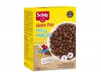 Dr.Schär Cerealien Choco Balls glutenfrei 250 g - Produkttyp: Schokolade - Nährwertangabe pro: 100 g - Energiegehalt (in kj): 1601 - Energiegehalt (in kcal): 378 - Fett: 2.5 - Gesättigte Fettsäuren: 1.6
