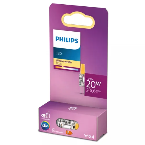 Philips by Signify 8720169300491 lampada LED Bianco caldo 2700 K 1,7 W G4 F