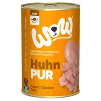 WOW Nassfutter Pur Huhn Single Protein, 400 g - Tierbedürfnis: Kein besonderes Bedürfnis - Geschmacksrichtung: Geflügel - Zertifikate: Keine Zertifizierung - Fleischsorte: Huhn - Futtereigenschaft: Getreidefrei - Ohne künstliche Zusätze - Single Protein -