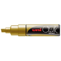 UNI-BALL Chalk Marker 8mm PWE-8K GOLD gold, Keilspitze