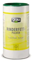 Grau Hunde-Nahrungsergänzung Rinderfett Pulver, 400 g - Nahrungsergänzungstyp: Pulver - Tierbedürfnis: Wachstum & Trächtigkeit - Appetit anregend - Haut & Fell - Zertifikate: Keine Zertifizierung - Packungsgrösse: 400 g - Produkttyp: Ergänzungsfutter - Ca
