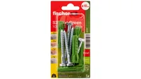 Dübel SX Plus Green 10x50 S K (grün, 5 Stück, mit Schraube)