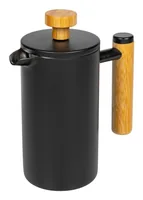FURBER Kaffeebereiter 0.35 l, Schwarz - Materialtyp: Metall - Material: Edelstahl - Zubereitungssystem: French Press - Detailfarbe: Schwarz - Anzahl Tassen: 3 × - Fassungsvermögen: 0.35 l