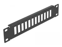 DeLOCK 10″ Fiber Optic Patch Panel 12 Port for SC Duplex / LC Quad 1U black