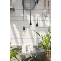 Star Trading LED-Kerze Pillar Flamme Ø 7.5 x 13 cm, Weiss - Betriebsart: Batteriebetrieb - Fernbedienung: Nein - Aussenanwendung: Ja - Höhe: 13 cm - Timerfunktion: Ja - Set: Nein