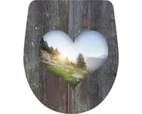 diaqua® Toilettensitz Arles Heart Mehrfarbig - Detailfarbe: Mehrfarbig - Breite: 36.3 cm - Länge: 45.5 cm