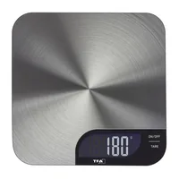 TFA Dostmann Küchenwaage Cheesecake Silber - Bedienungsart: Tasten - Messschritte: 1 g - Tara-Zuwiegefunktion: Ja - Detailfarbe: Silber - Gewicht Max.: 5 kg - Material: Edelstahl - Kunststoff