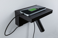 Paulmann Wandleuchte 3-Step-Dim Jerik USB C Schwarz - Leuchten Kategorie: Wandleuchte - Betriebsart: Netzbetrieb - Lampensockel: LED fest verbaut - Farbtemperatur Kelvin: 3000 K - Dimmbar: dimmbar - Farbwiedergabeindex CRI: 80