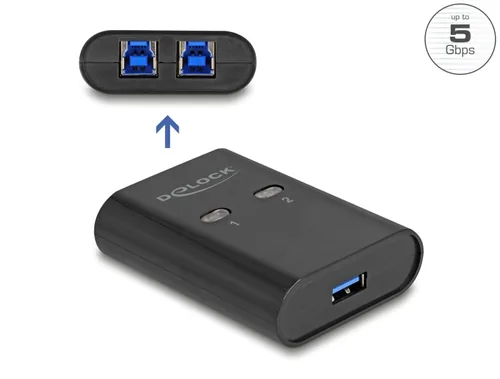 USB 5 Gbps Switch für 2 PC an 1 Gerät