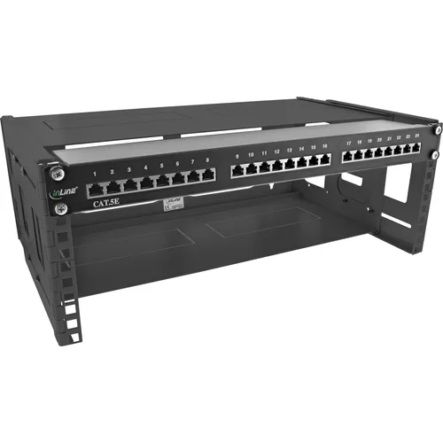 InLine 19104B Rack 4U Wandmontiertes Regal Schwarz